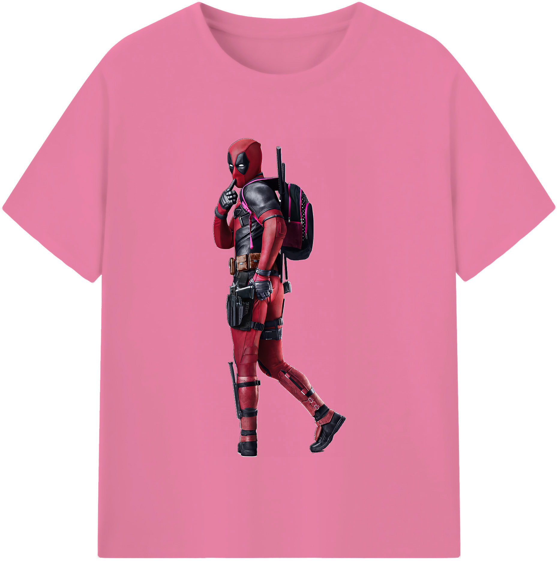 （画像用） Deadpool デッドプール 綿100％半袖Tシャツ（フロントプリント）